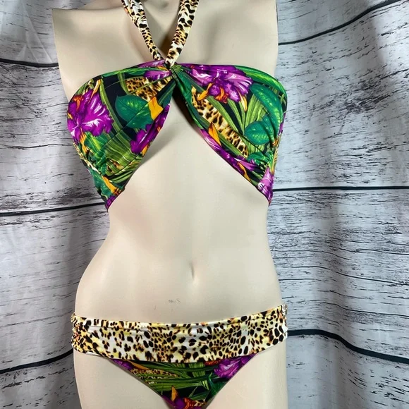 Victoria’s Secret Leopard jungle print sexy Bikini - Picture 1 of 8